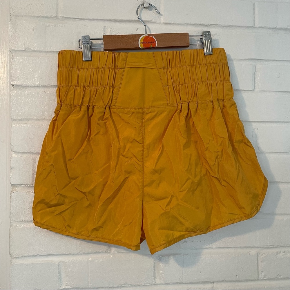 Free People Movement The Way Home Shorts Varsity Gold Women’s Size Medium NWOT - Picture 6 of 13